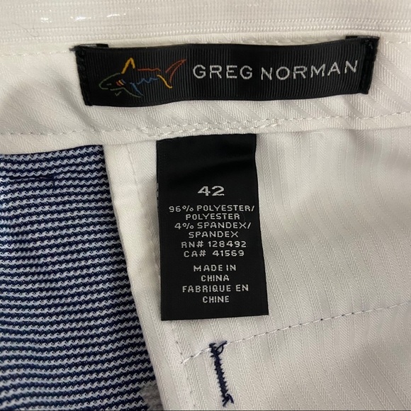 Greg Norman Size 42 Blue Printed Golf Shorts - Picture 5 of 5